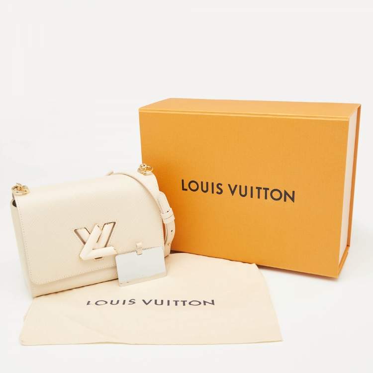 مملوكة مسبقًا Louis Vuitton Cream Epi Leather Twist MM Bag