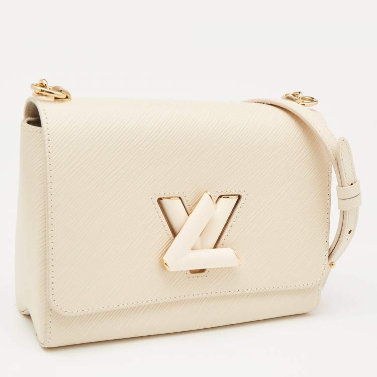 مملوكة مسبقًا Louis Vuitton Cream Epi Leather Twist MM Bag