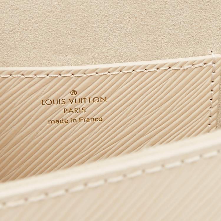 مملوكة مسبقًا Louis Vuitton Cream Epi Leather Twist MM Bag