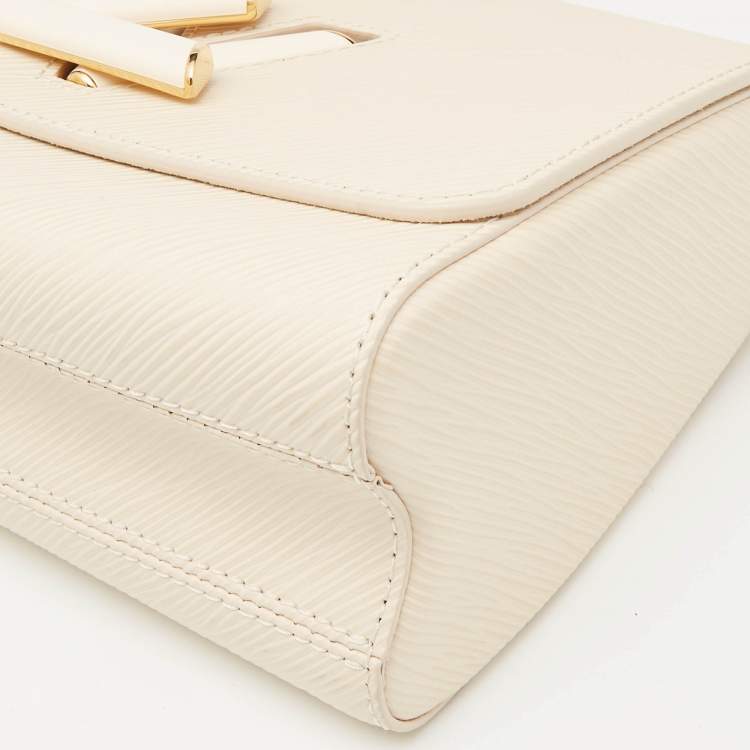 مملوكة مسبقًا Louis Vuitton Cream Epi Leather Twist MM Bag