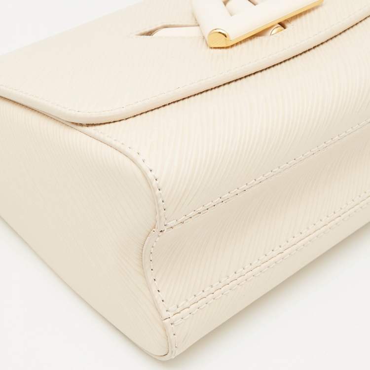 مملوكة مسبقًا Louis Vuitton Cream Epi Leather Twist MM Bag