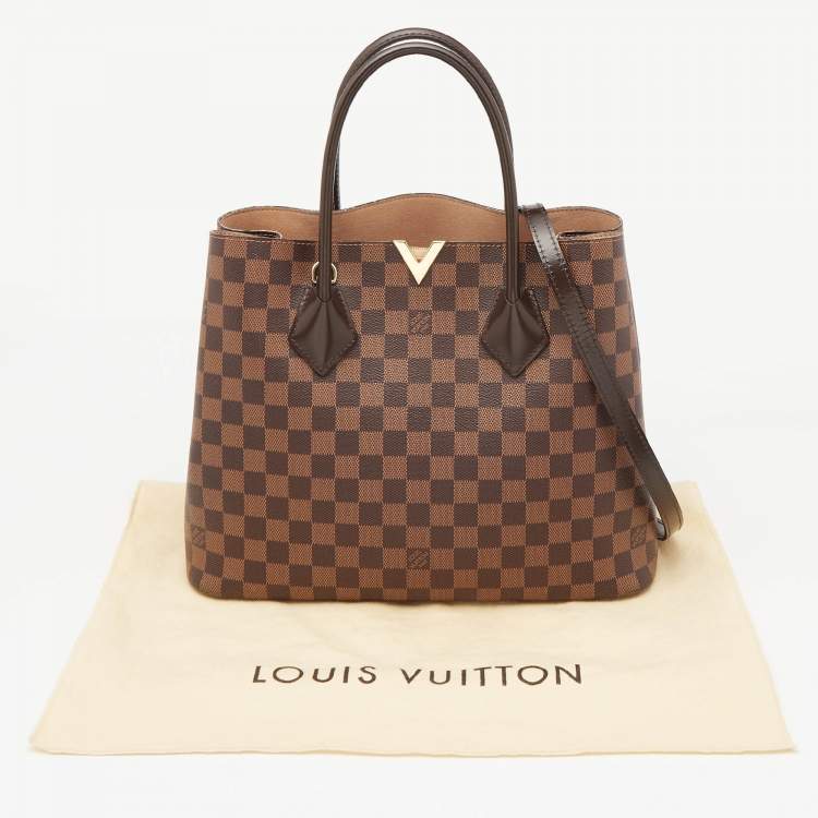 Pre Owned Louis Vuitton Damier Ebene Canvas Kensington V Bag
