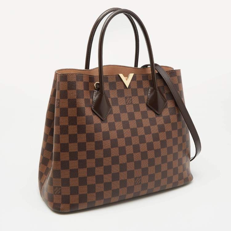 Pre Owned Louis Vuitton Damier Ebene Canvas Kensington V Bag