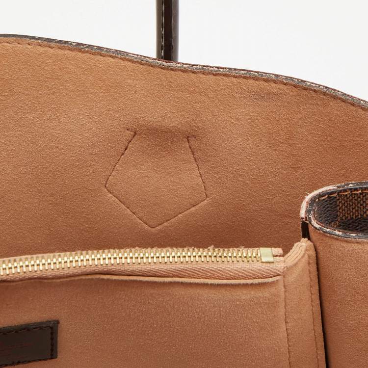Pre Owned Louis Vuitton Damier Ebene Canvas Kensington V Bag