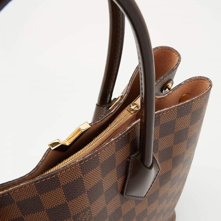 Pre Owned Louis Vuitton Damier Ebene Canvas Kensington V Bag