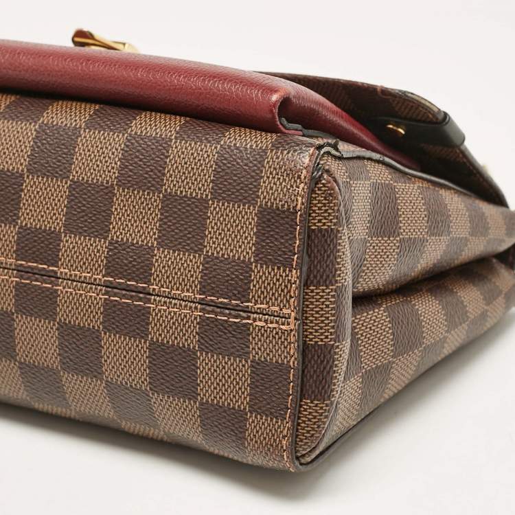 Pre Owned Louis Vuitton Bordeaux Damier Ebene Canvas Vavin PM Bag