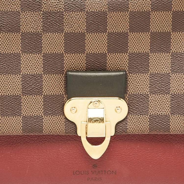 Pre Owned Louis Vuitton Bordeaux Damier Ebene Canvas Vavin PM Bag