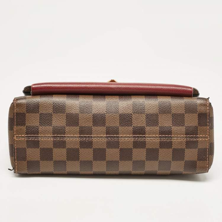Pre Owned Louis Vuitton Bordeaux Damier Ebene Canvas Vavin PM Bag