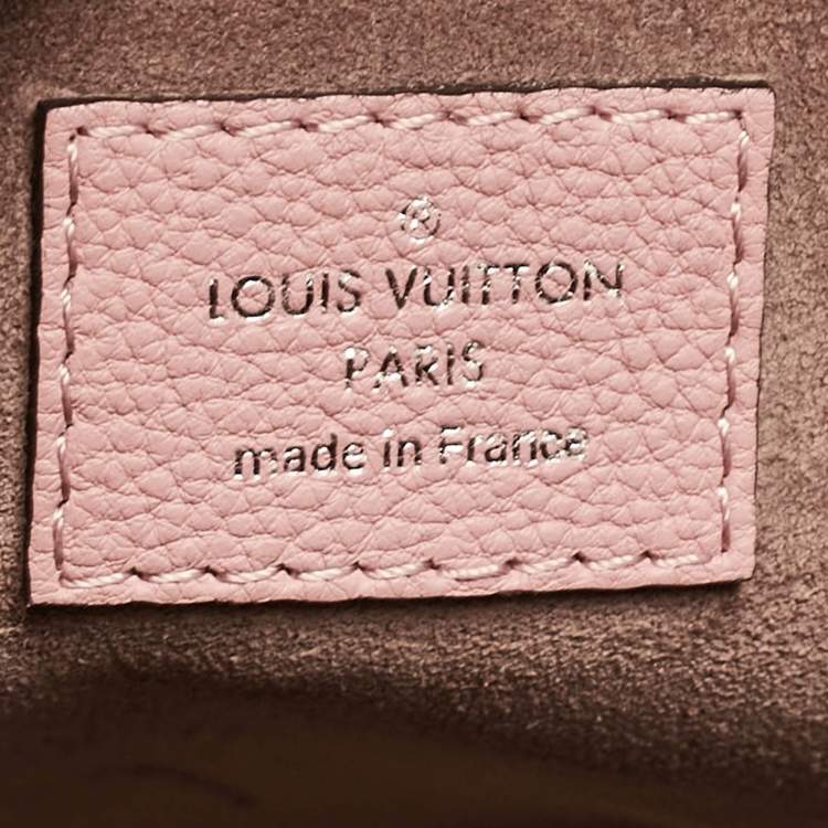 Pre Owned Louis Vuitton Pink/Beige Leather and Python Soft Lockit PM Bag