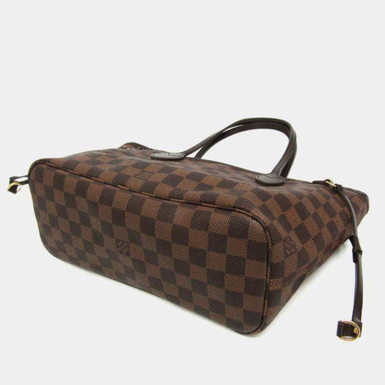 Pre Owned Louis Vuitton Damier Neverfull Pm Tote Bag Ebene