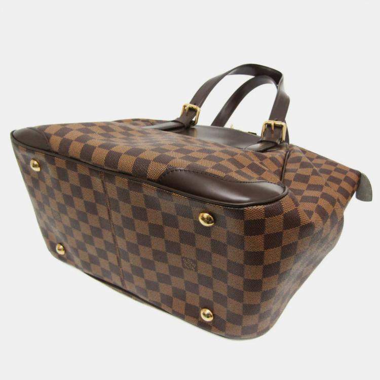 Pre Owned Louis Vuitton Damier Verona Gm Shoulder Bag Ebene