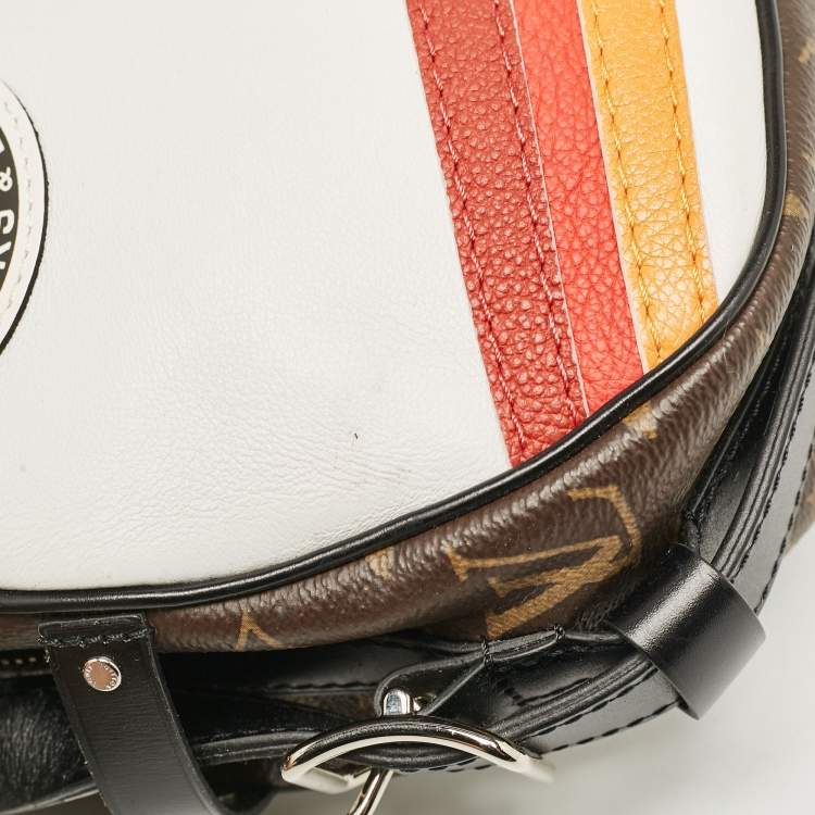 Pre Owned Louis Vuitton White Monogram Canvas LV Airline Boite Chapeau Souple MM Bag