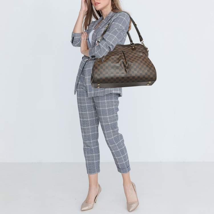 Pre Owned Louis Vuitton Damier Ebene Canvas Trevi GM Bag