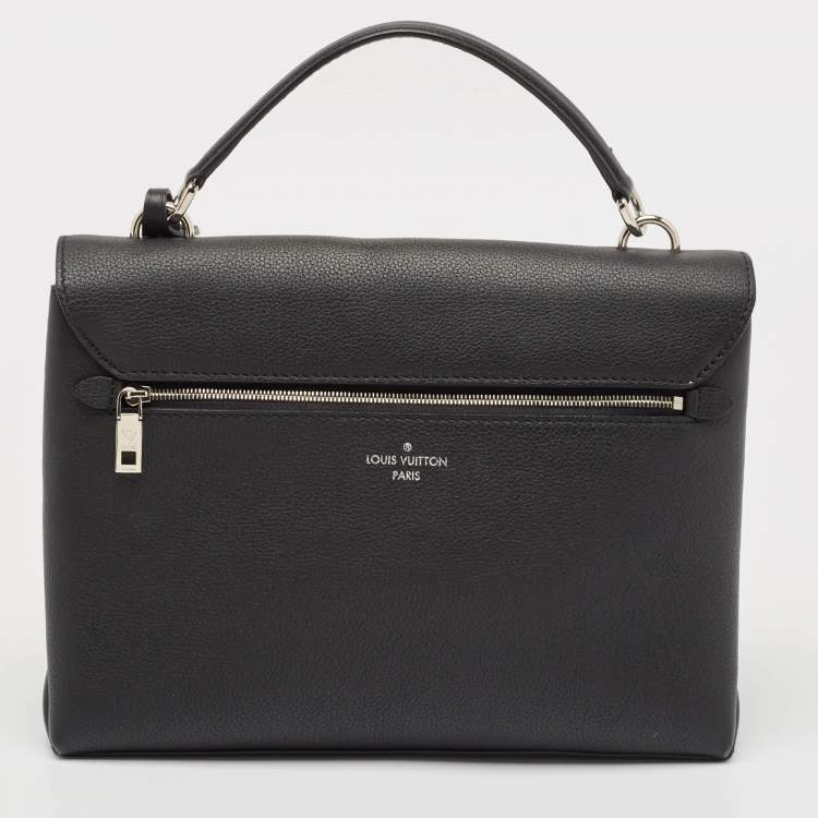 Pre Owned Louis Vuitton Black/Cream Leather Mylockme Bag