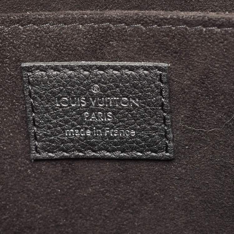 Pre Owned Louis Vuitton Black/Cream Leather Mylockme Bag