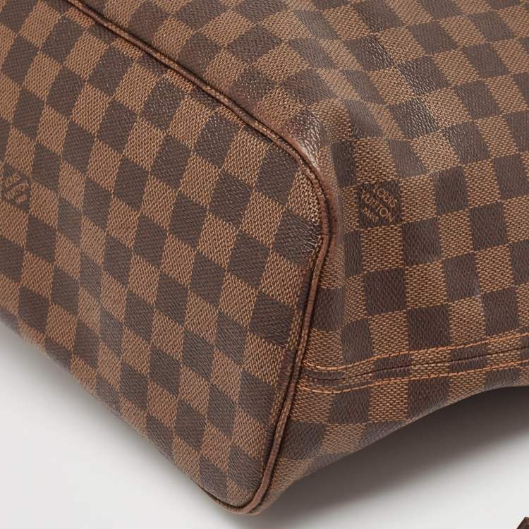 Pre Owned Louis Vuitton Damier Ebene Canvas Neverfull MM Bag