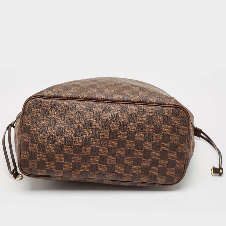Pre Owned Louis Vuitton Damier Ebene Canvas Neverfull MM Bag