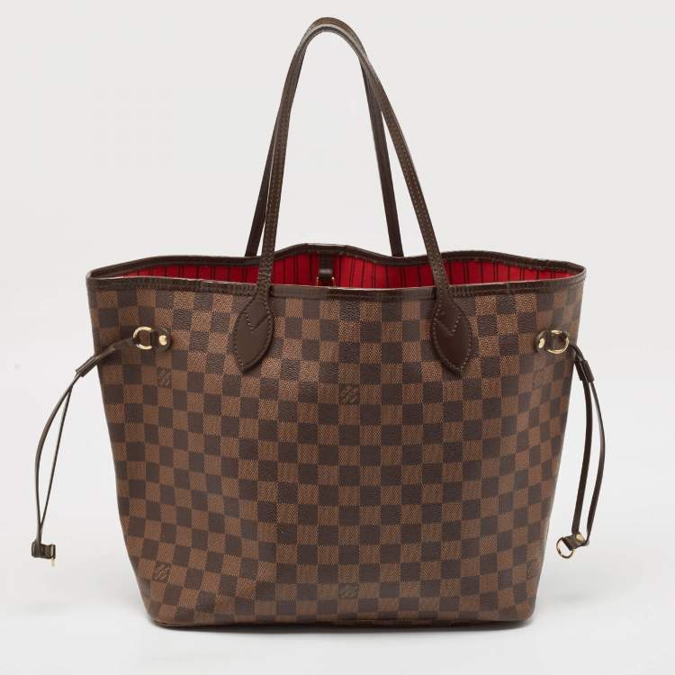 Pre Owned Louis Vuitton Damier Ebene Canvas Neverfull MM Bag