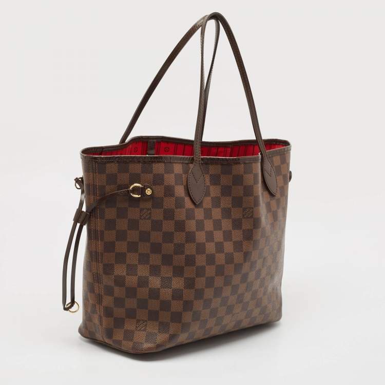 Pre Owned Louis Vuitton Damier Ebene Canvas Neverfull MM Bag