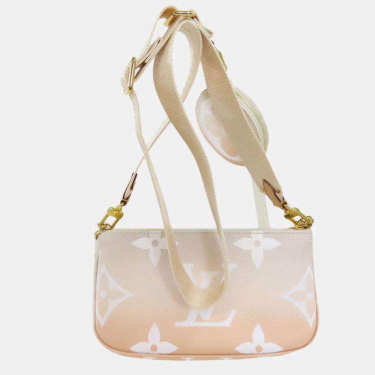 Pre Owned Louis Vuitton Pink Monogram Giant Multi Pochette Accessories Shoulder Bag