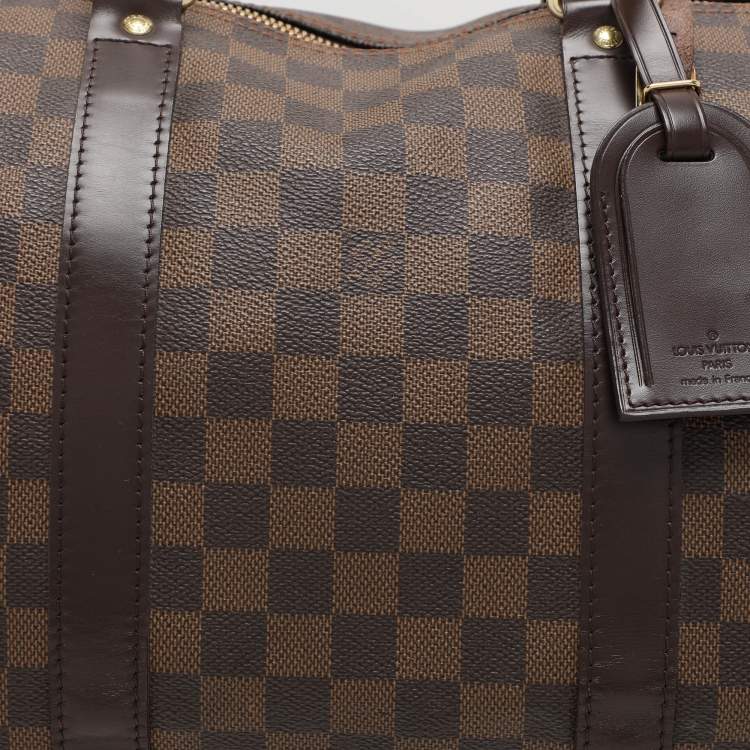 Pre Owned Louis Vuitton Damier Ebene Canvas Keepall 50 Bag