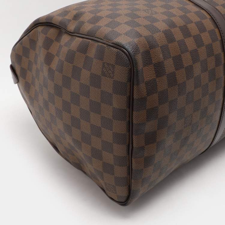 Pre Owned Louis Vuitton Damier Ebene Canvas Keepall 50 Bag