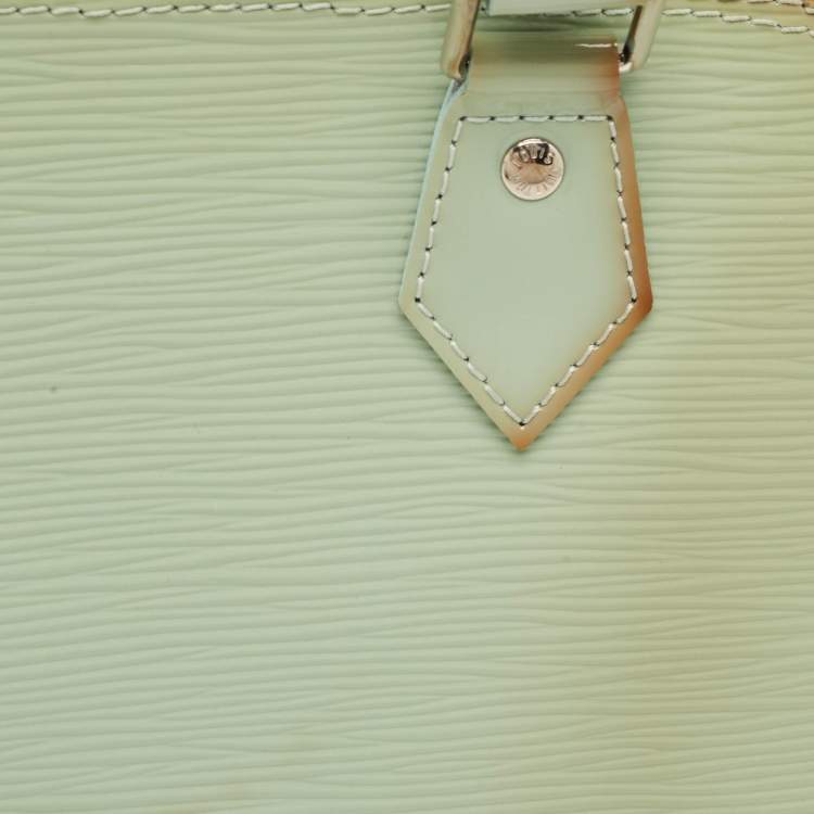 Pre Owned Louis Vuitton Peppermint Electric Epi Leather Alma PM Bag