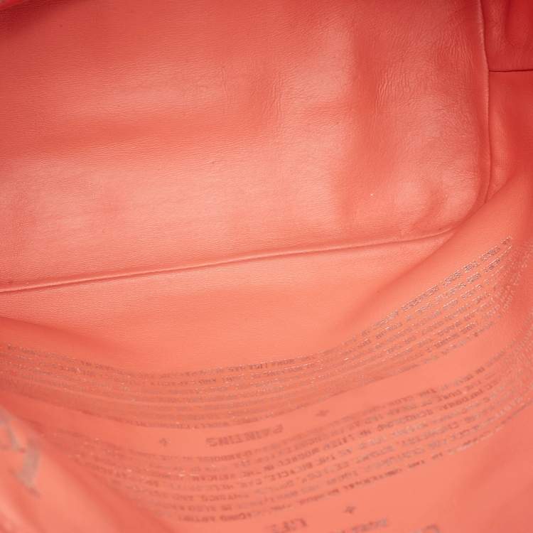 Pre Owned Louis Vuitton x Jeff Koons Pink Coated Canvas Da Vinci Master's Neverfull MM