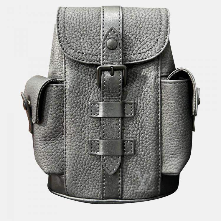 Pre Owned Louis Vuitton Black Leather XS Christopher Backpack