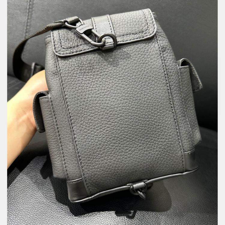 Pre Owned Louis Vuitton Black Leather XS Christopher Backpack