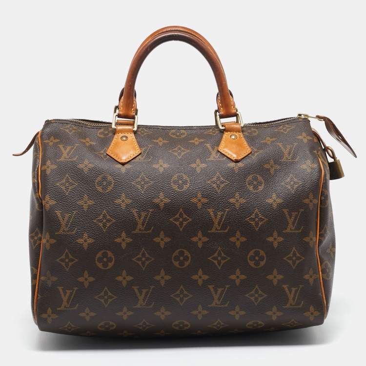 Pre Owned Louis Vuitton Monogram Canvas Speedy 30 Bag