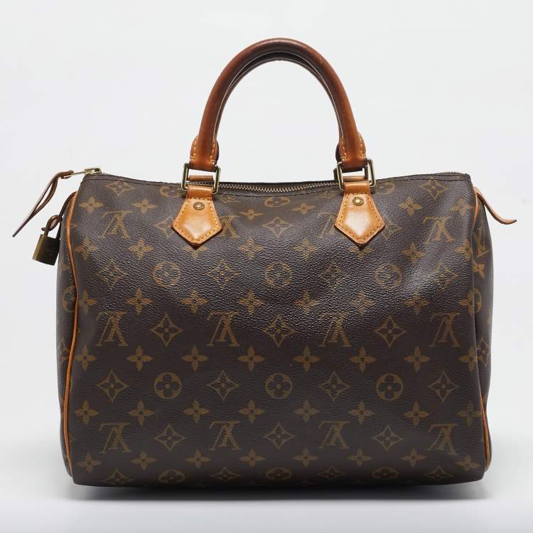 Pre Owned Louis Vuitton Monogram Canvas Speedy 30 Bag
