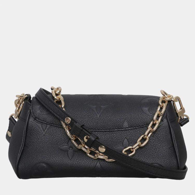 Pre Owned Louis Vuitton Black Monogram Empreinte Favorite Shoulder Bag