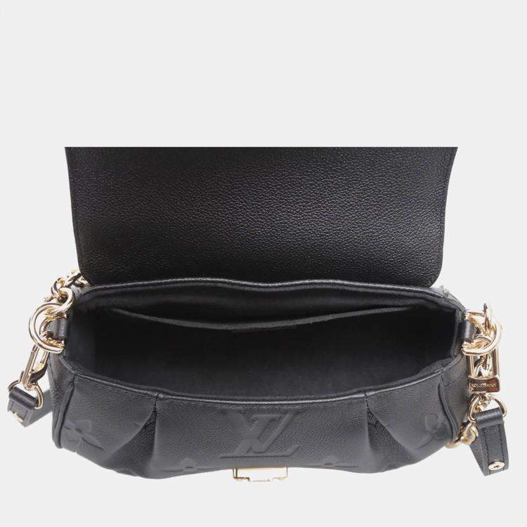 Pre Owned Louis Vuitton Black Monogram Empreinte Favorite Shoulder Bag