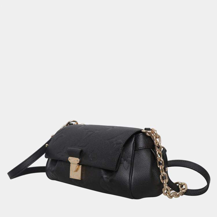 Pre Owned Louis Vuitton Black Monogram Empreinte Favorite Shoulder Bag