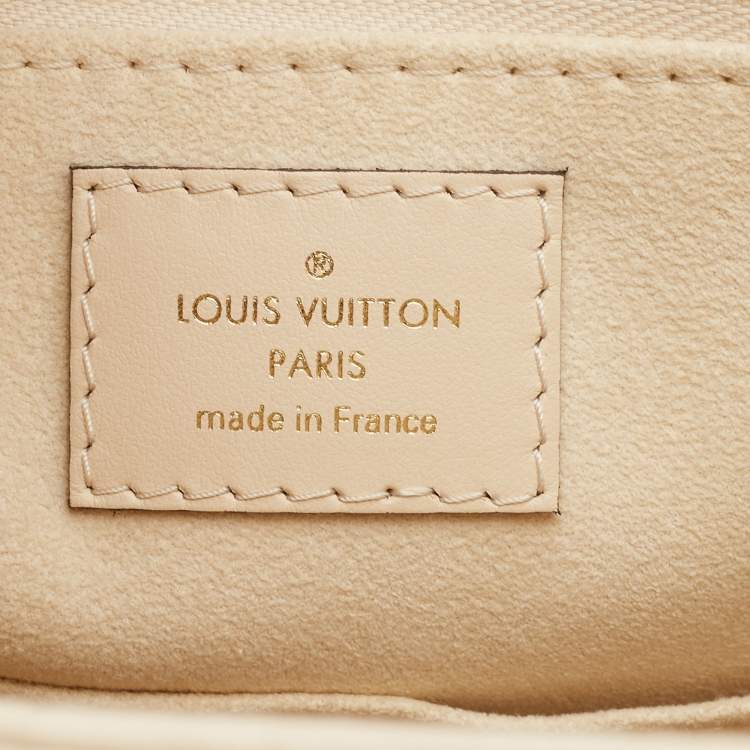 Pre Owned Louis Vuitton Cream Monogram Empriente Leather Giant Onthego MM Bag