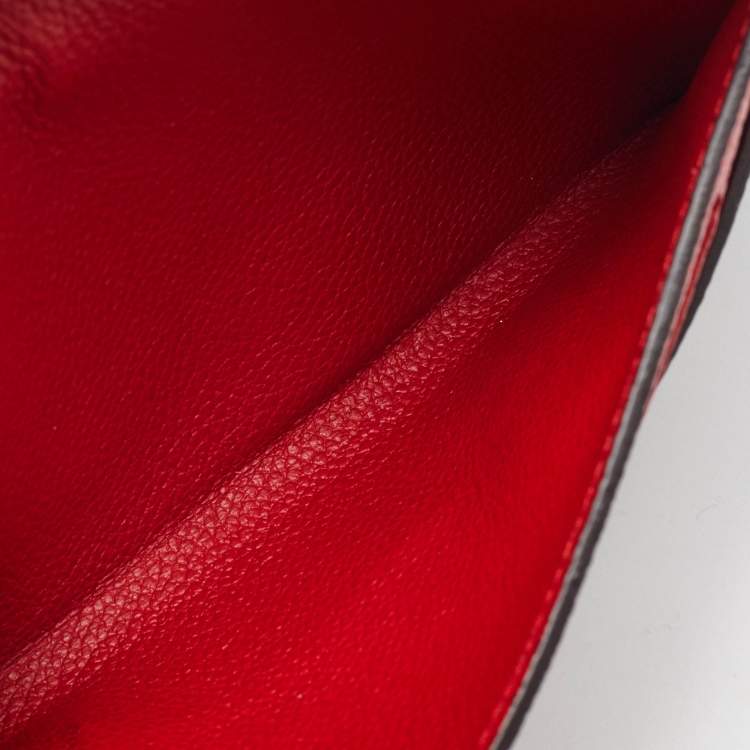 Pre Owned Louis Vuitton Cerise Monogram Canvas Pallas Compact Wallet
