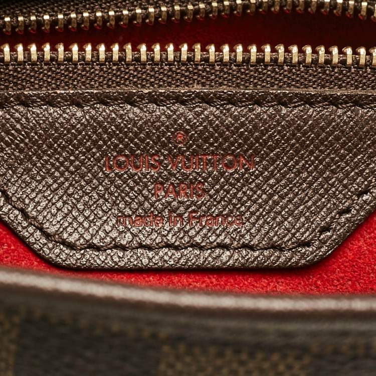 Pre Owned Louis Vuitton Damier Ebene Canvas Marais Bucket Bag