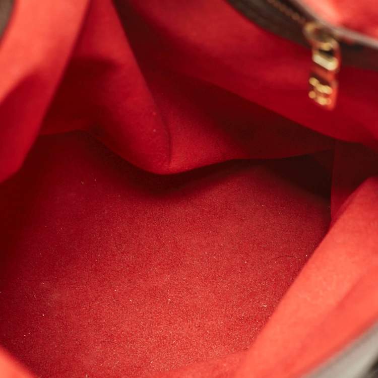 Pre Owned Louis Vuitton Damier Ebene Canvas Marais Bucket Bag
