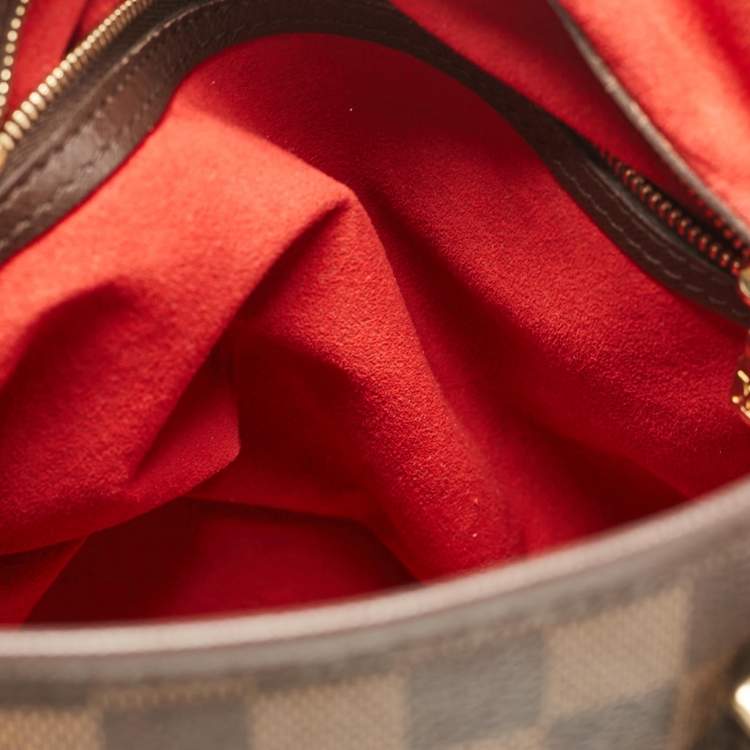 Pre Owned Louis Vuitton Damier Ebene Canvas Marais Bucket Bag