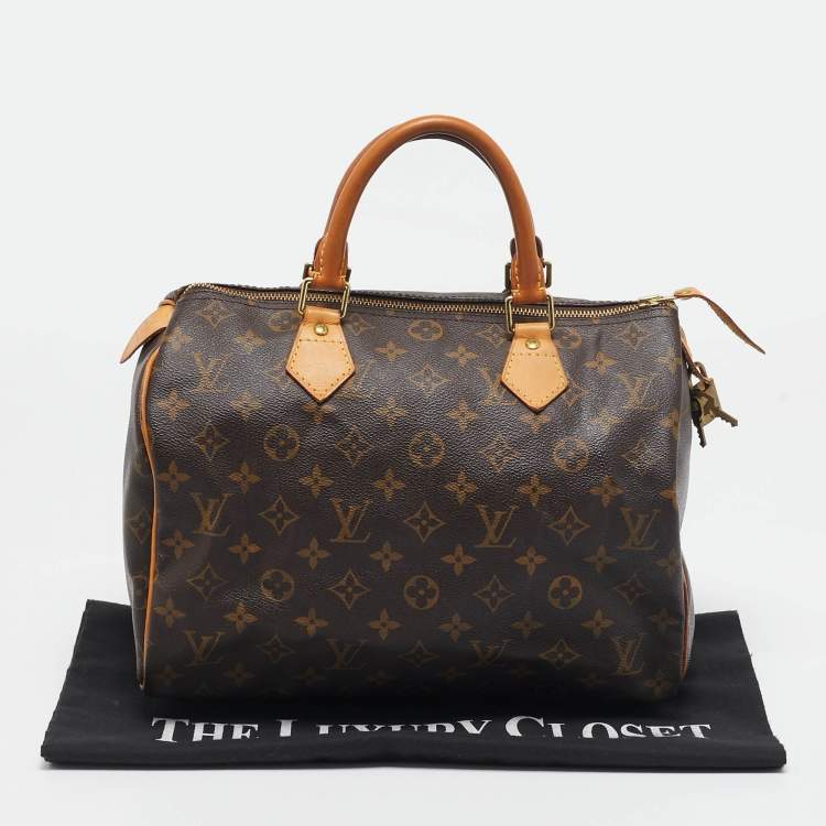 Pre Owned Louis Vuitton Monogram Canvas Speedy 30 Bag