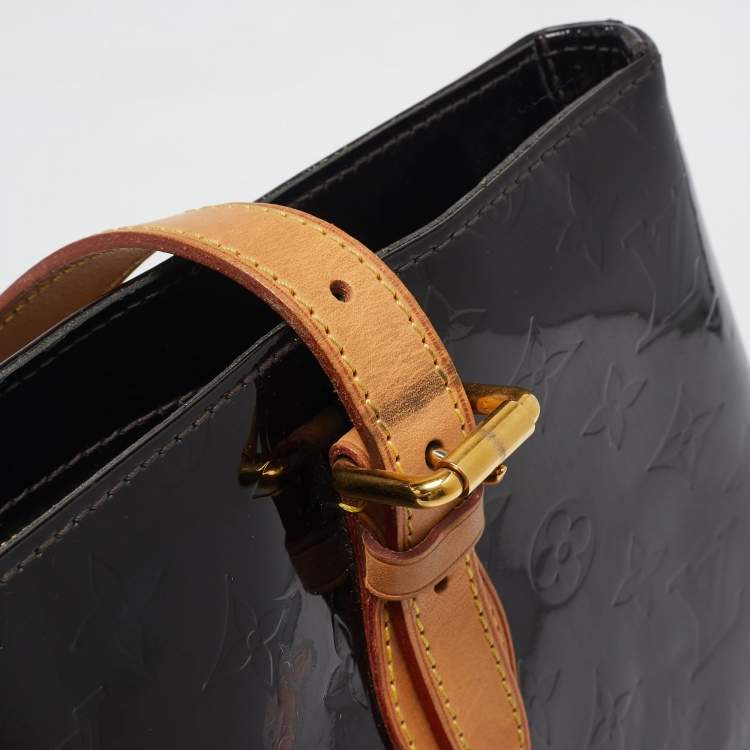 Pre Owned Louis Vuitton Amarante Monogram Vernis Brentwood Bag