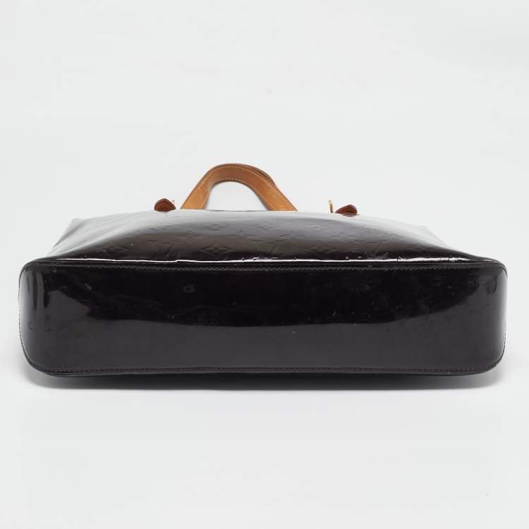 Pre Owned Louis Vuitton Amarante Monogram Vernis Brentwood Bag