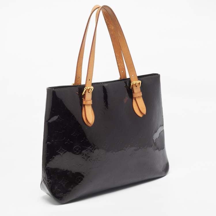 Pre Owned Louis Vuitton Amarante Monogram Vernis Brentwood Bag