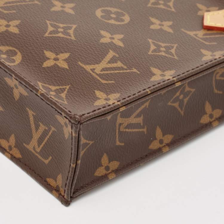 Pre Owned Louis Vuitton Monogram Canvas Petit Sac Plat Bag