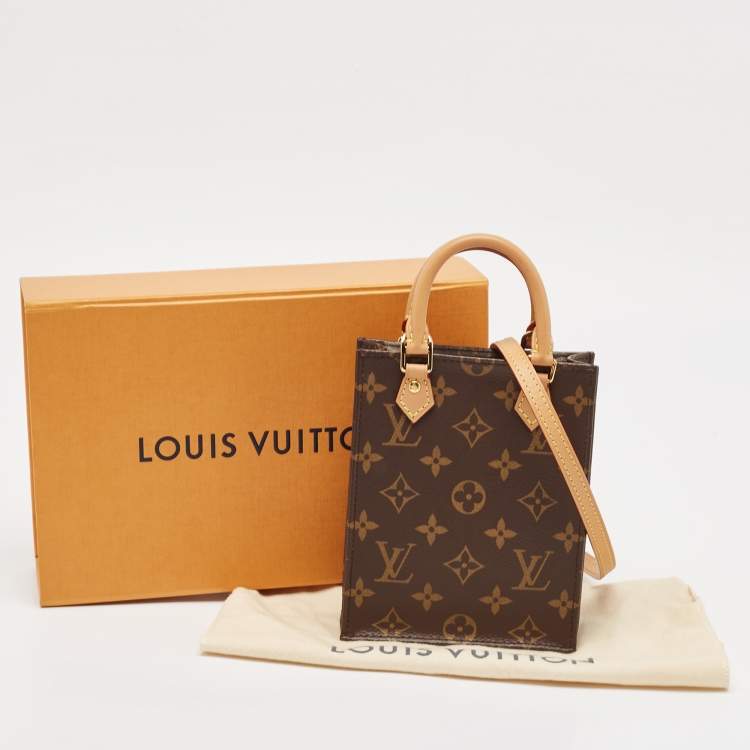 Pre Owned Louis Vuitton Monogram Canvas Petit Sac Plat Bag