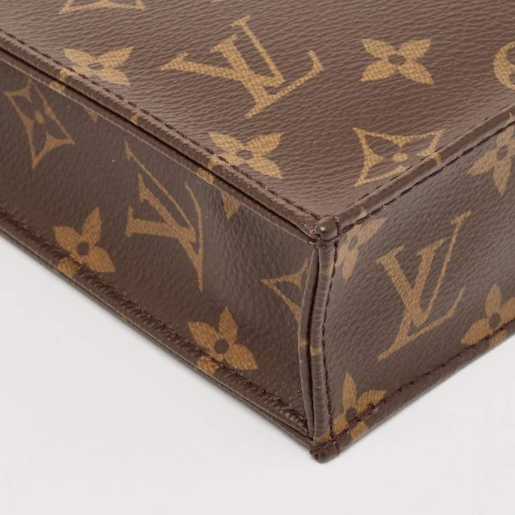 Pre Owned Louis Vuitton Monogram Canvas Petit Sac Plat Bag
