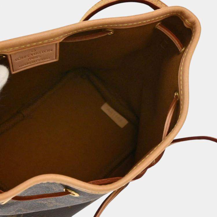 Pre Owned Louis Vuitton Brown Monogram Canvas Nano Noe Shoulder Bag