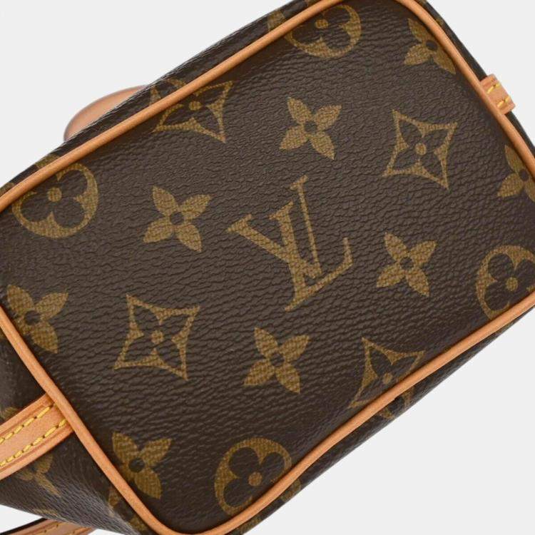 Pre Owned Louis Vuitton Brown Monogram Canvas Nano Noe Shoulder Bag