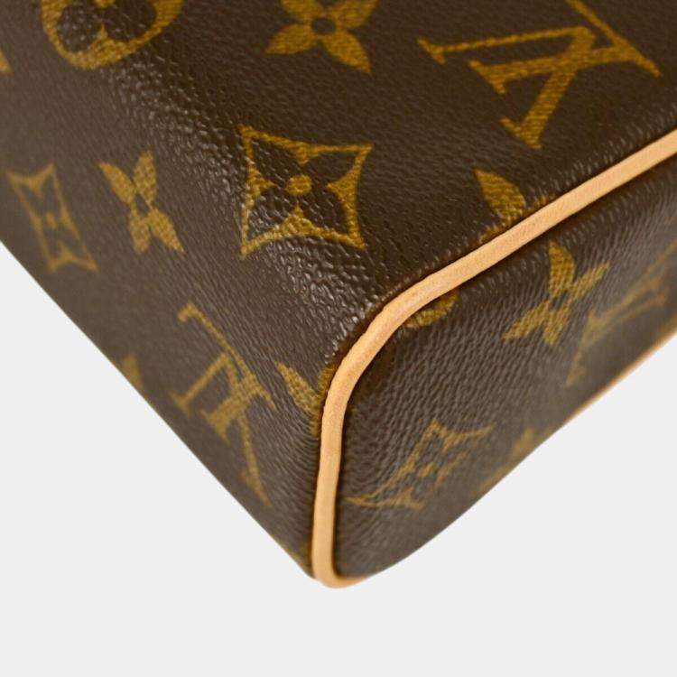 Pre Owned Louis Vuitton Brown Monogram Canvas Recital Handbag 